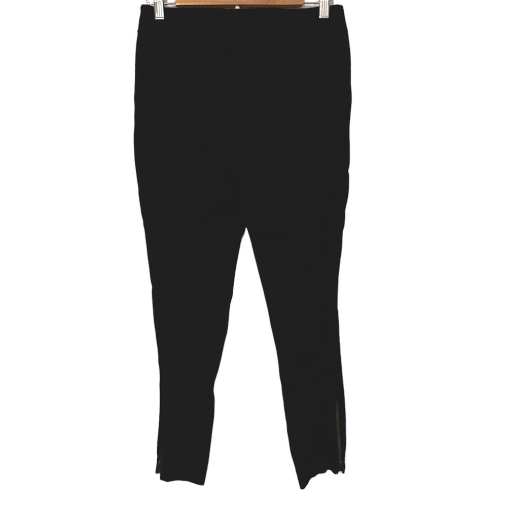 Anthropologie The Essential Slim Pants‎ Ankle Zip Black 8